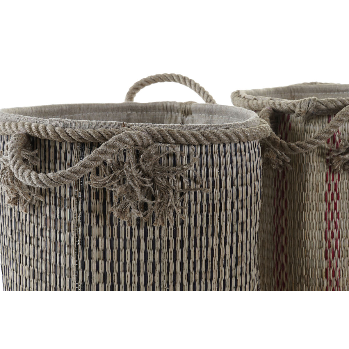 imagem de Cesta Multiusos DKD Home Decor 30 x 30 x 36 cm Jute Boho (2 Unidades)2