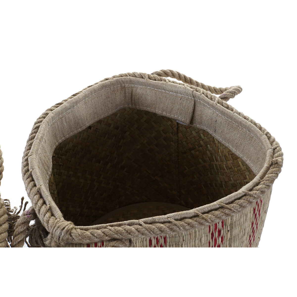 imagem de Cesta Multiusos DKD Home Decor 30 x 30 x 36 cm Jute Boho (2 Unidades)3