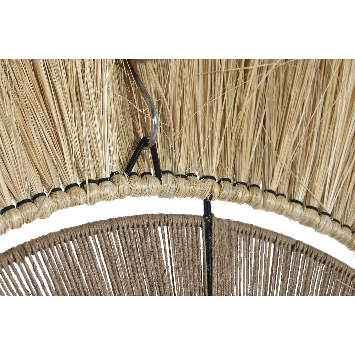 imagem de Espelho de parede DKD Home Decor Natural 79 x 4 x 79 cm Bali Jute2