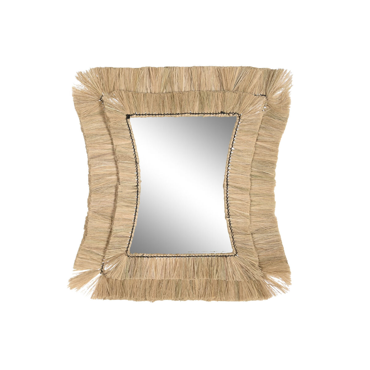 DKD Home Decor - Espelho de parede DKD Home Decor 62 x 4 x 70 cm Cristal Bali Jute