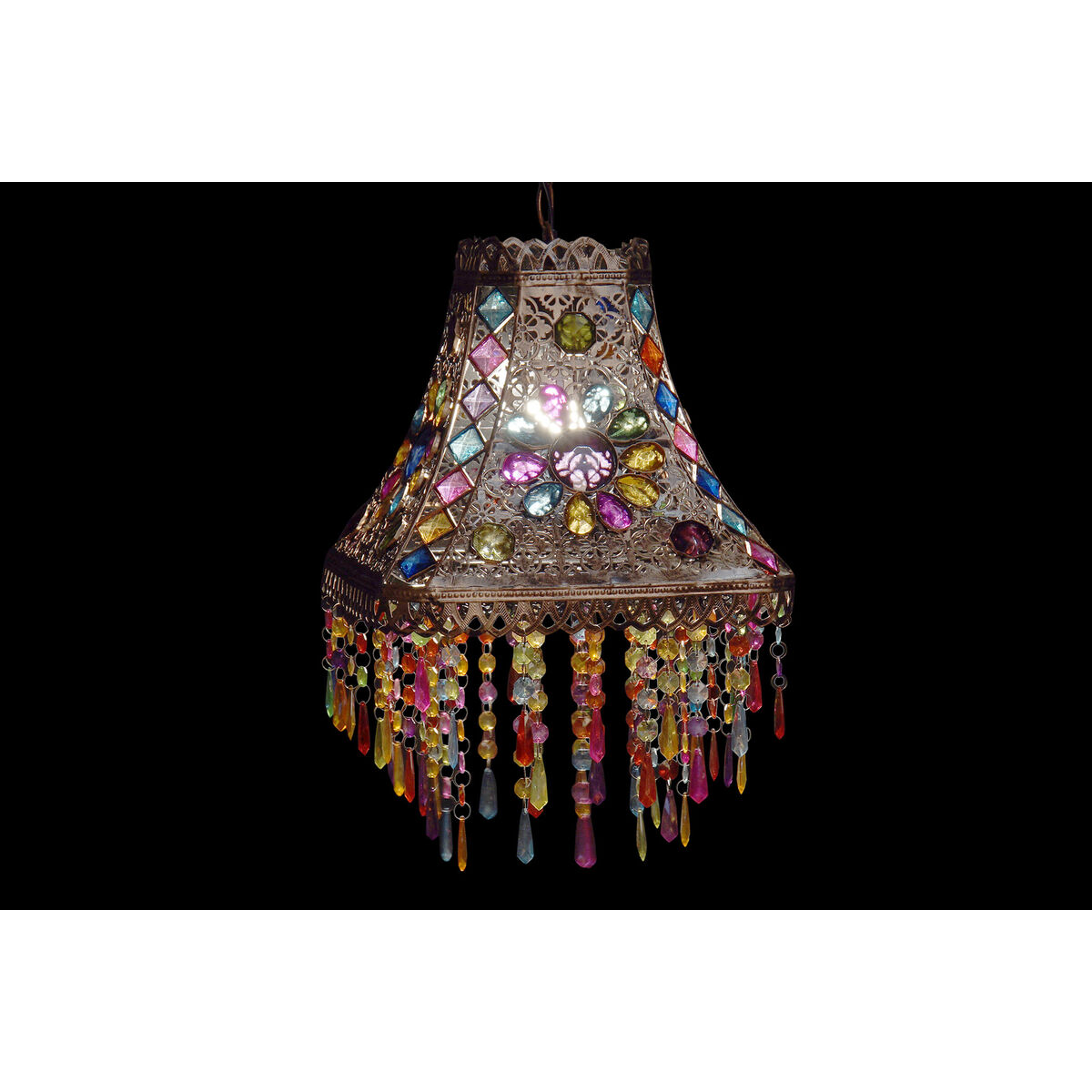 imagem de Candeeiro de teto DKD Home Decor Metal Cobre Multicolor 40 W 50 W 28 x 28 x 30 cm5