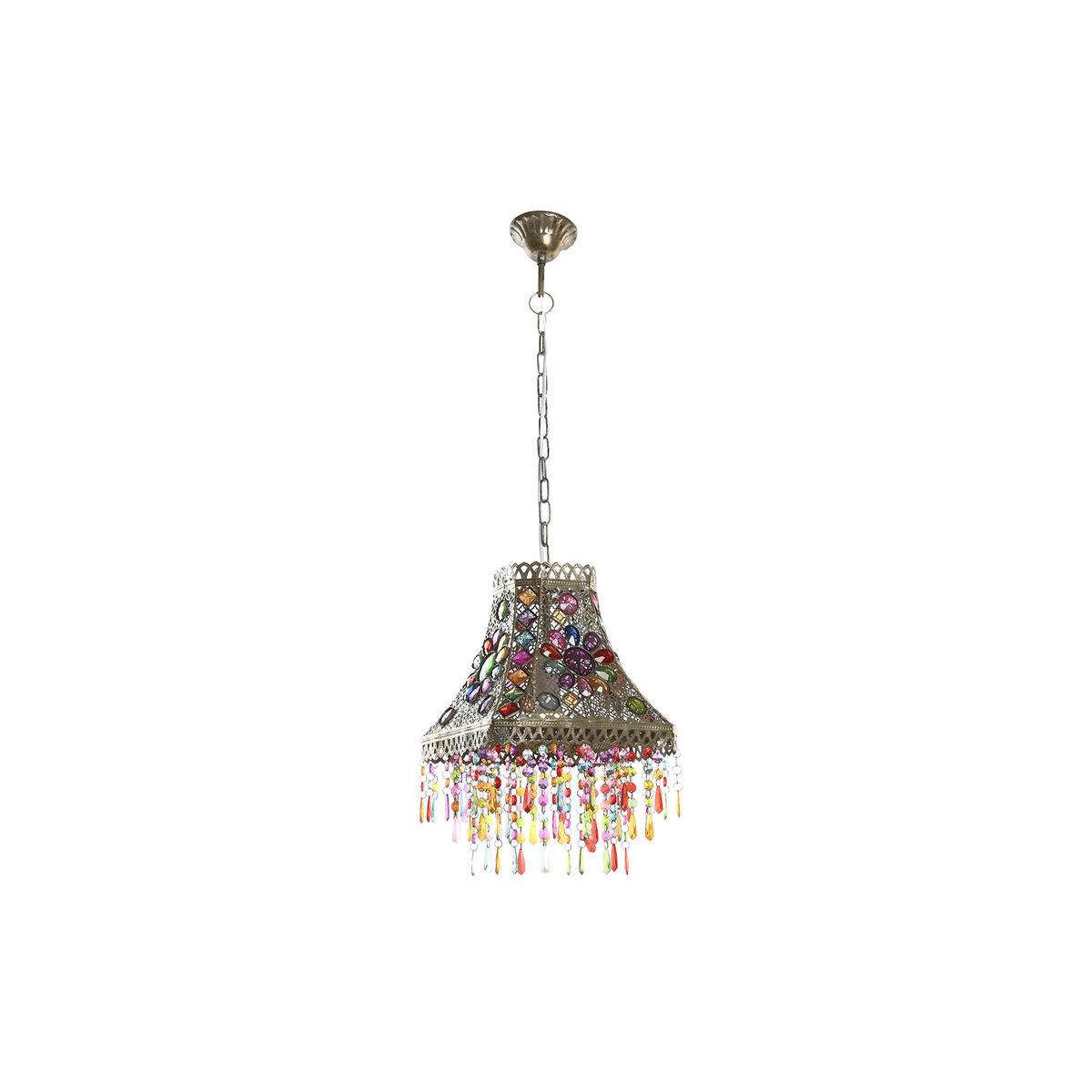 DKD Home Decor - Candeeiro de teto DKD Home Decor Metal Cobre Multicolor 40 W 50 W 28 x 28 x 30 cm