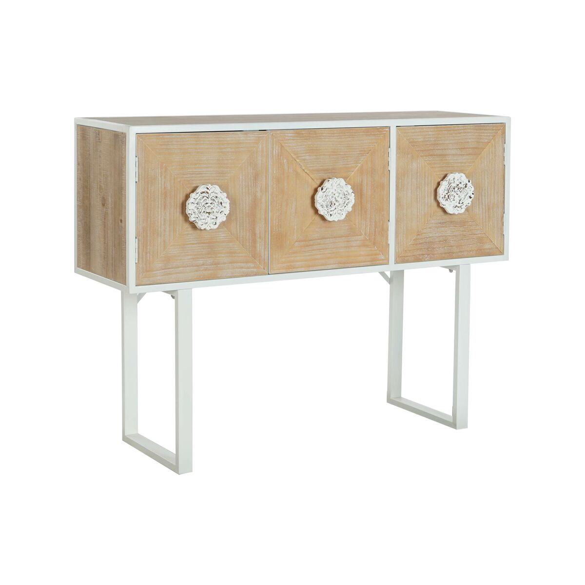 DKD Home Decor - Mesa de apoio DKD Home Decor Abeto Metal Branco 120 x 35 x 90 cm