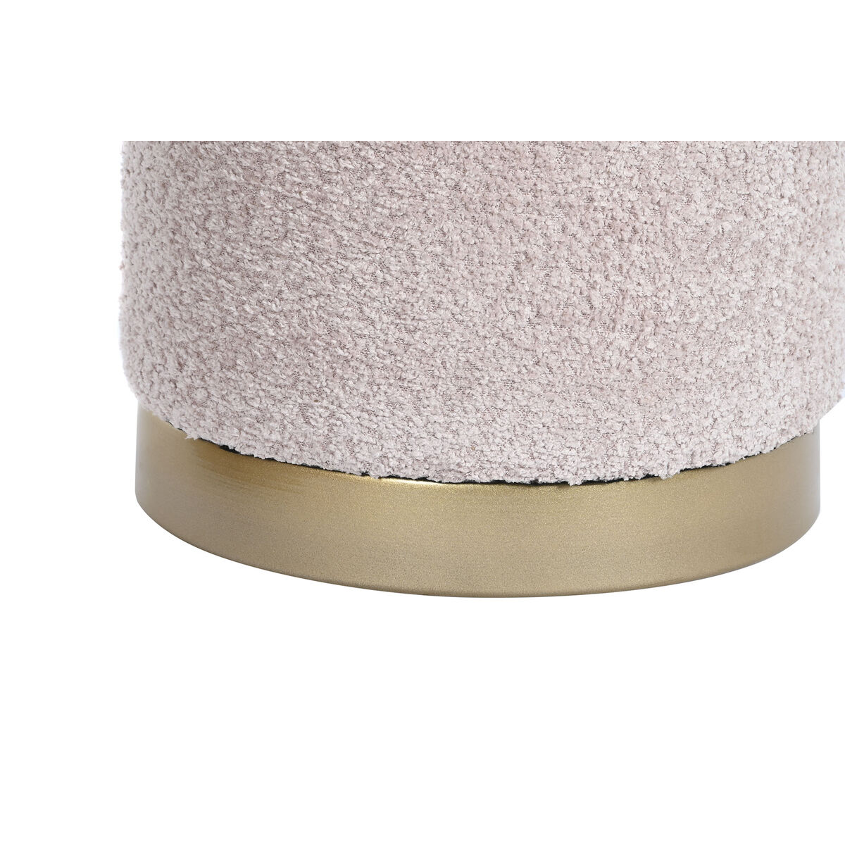 imagem de Repousa pés DKD Home Decor Branco Castanho Cor de Rosa Dourado Madeira MDF 48 x 48 x 45 cm2