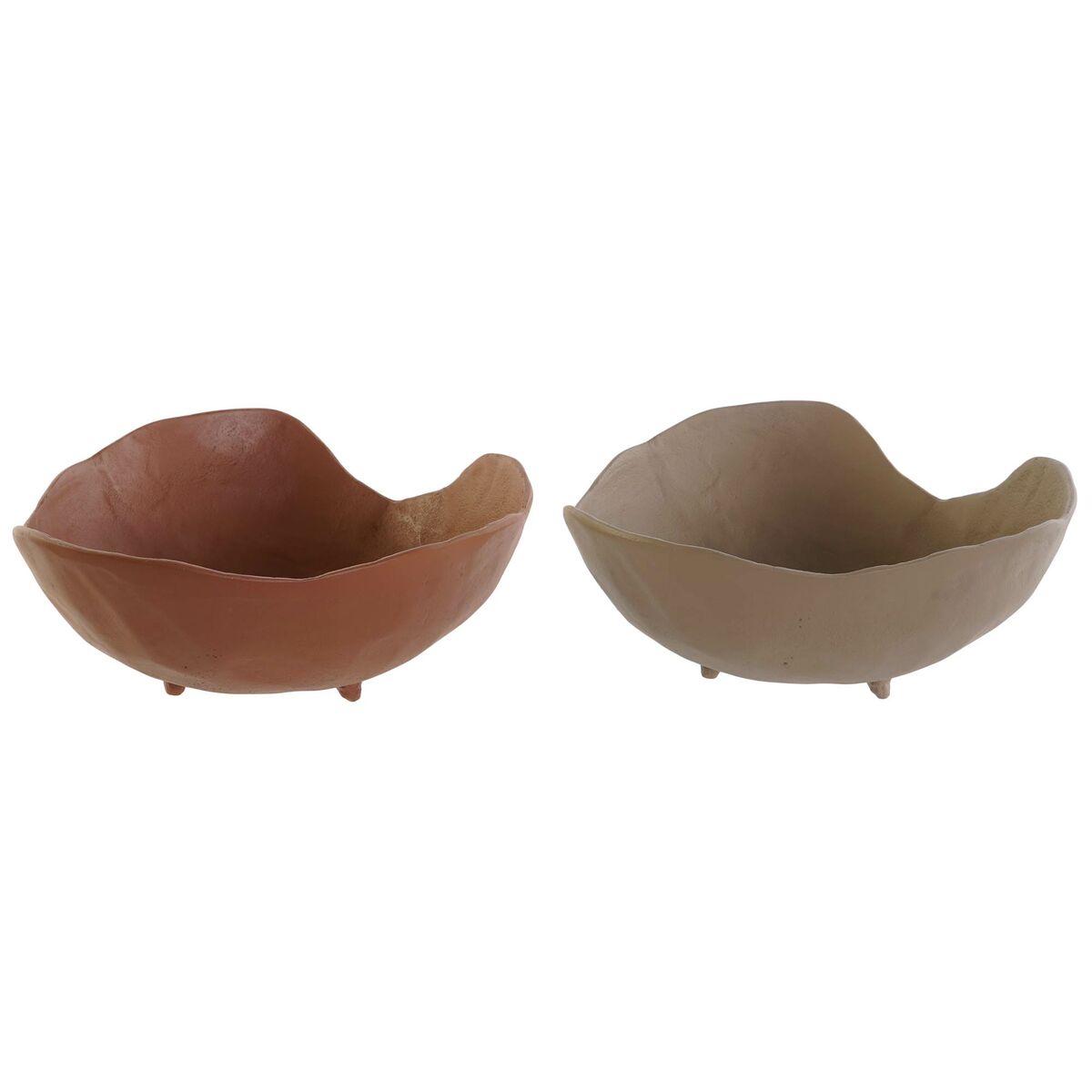 DKD Home Decor - Centro de mesa DKD Home Decor Bege Terracota Urbana 27 x 27 x 11 cm (2 Unidades)