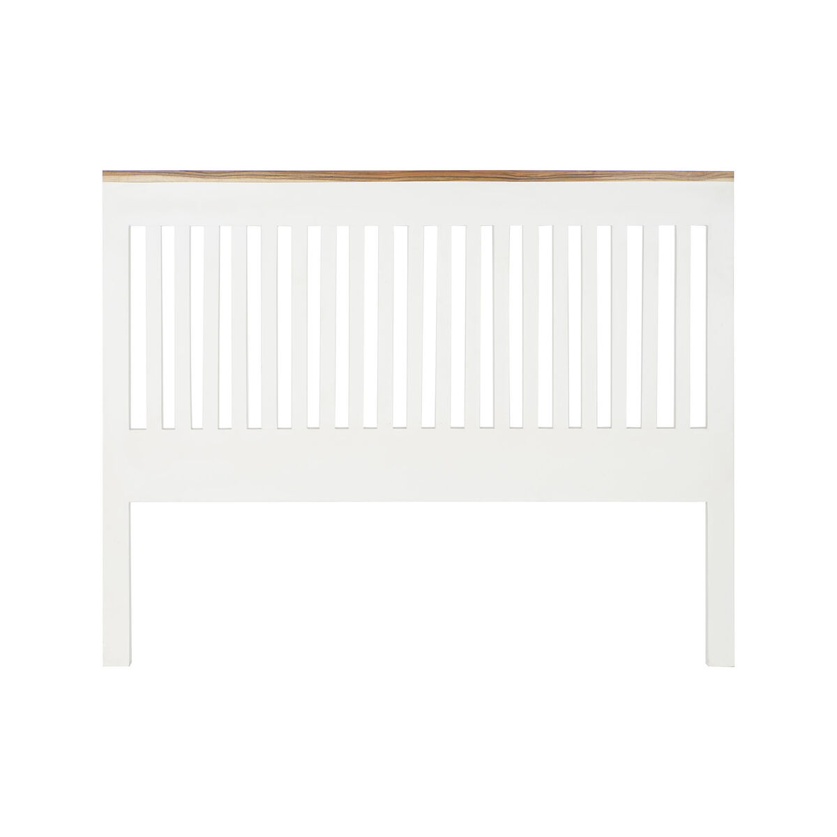 DKD Home Decor - Cabeceira de Cama DKD Home Decor Branco Castanho Acácia Madeira de mangueira 165 x 3 x 135 cm