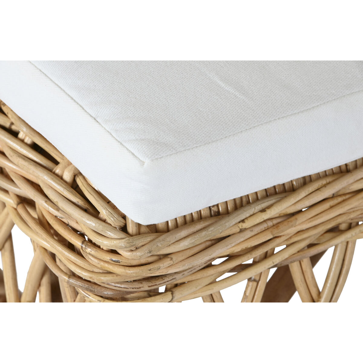 imagem de Cadeira DKD Home Decor Branco Natural Rotim 45 x 55 x 85 cm5