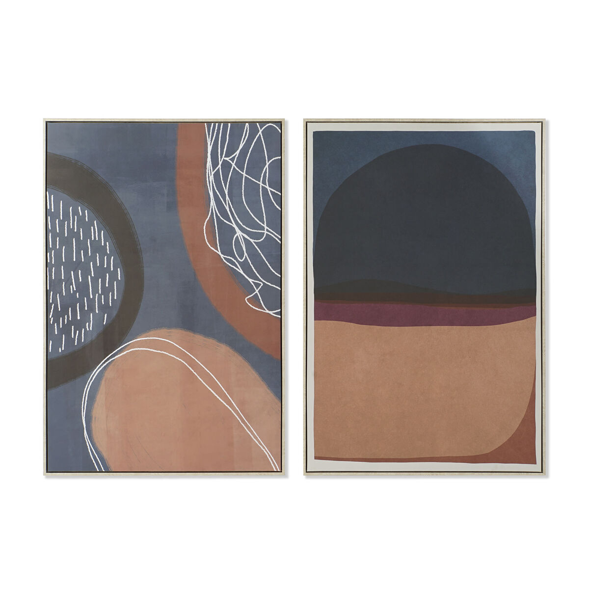 DKD Home Decor - Pintura DKD Home Decor Abstrato Urbana 84 x 4,5 x 123 cm (2 Unidades)