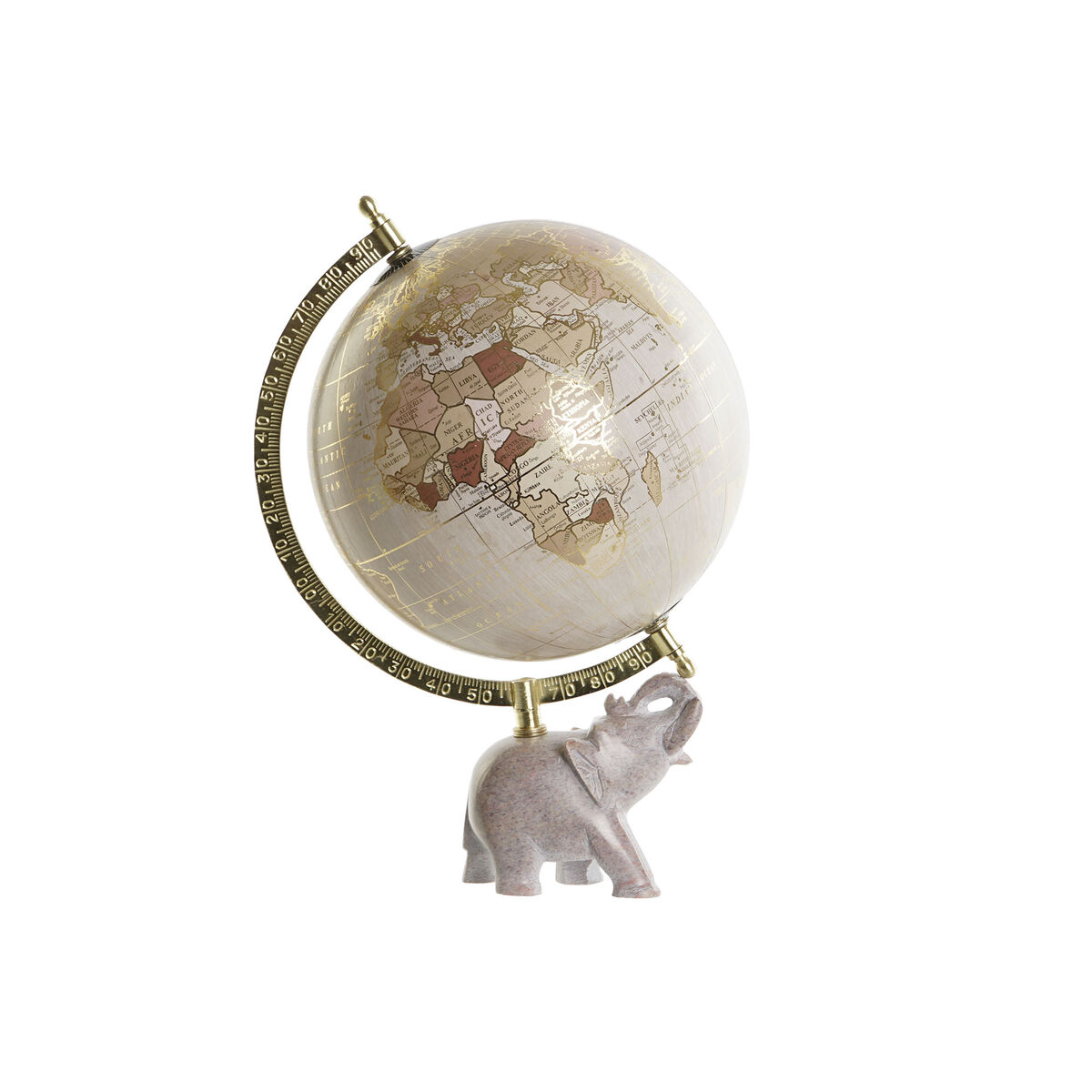 imagem de Globo Terrestre DKD Home Decor Castanho Dourado Colonial 22 x 20 x 33 cm1