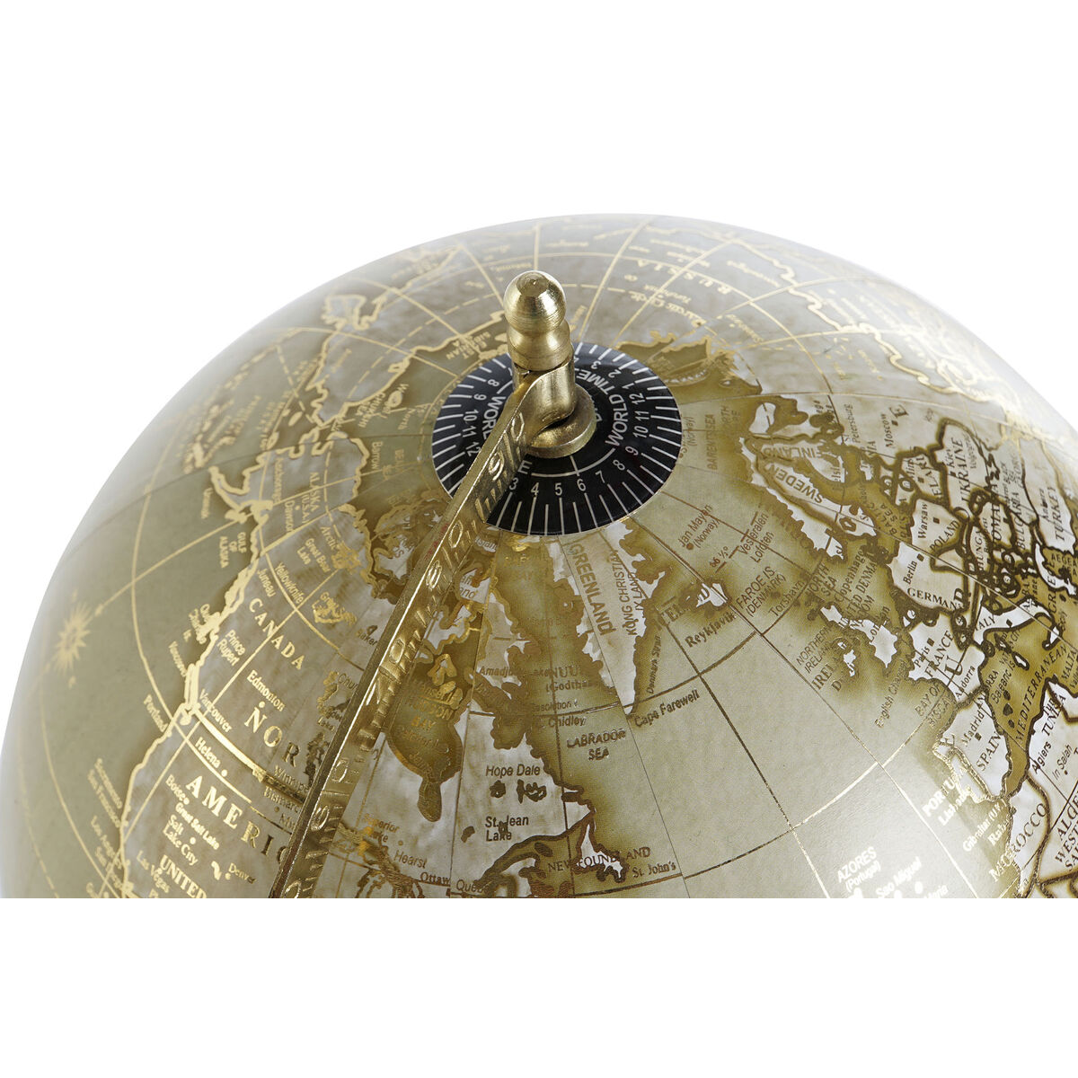 imagem de Globo Terrestre DKD Home Decor Castanho Dourado Vintage 24 x 20 x 38 cm2