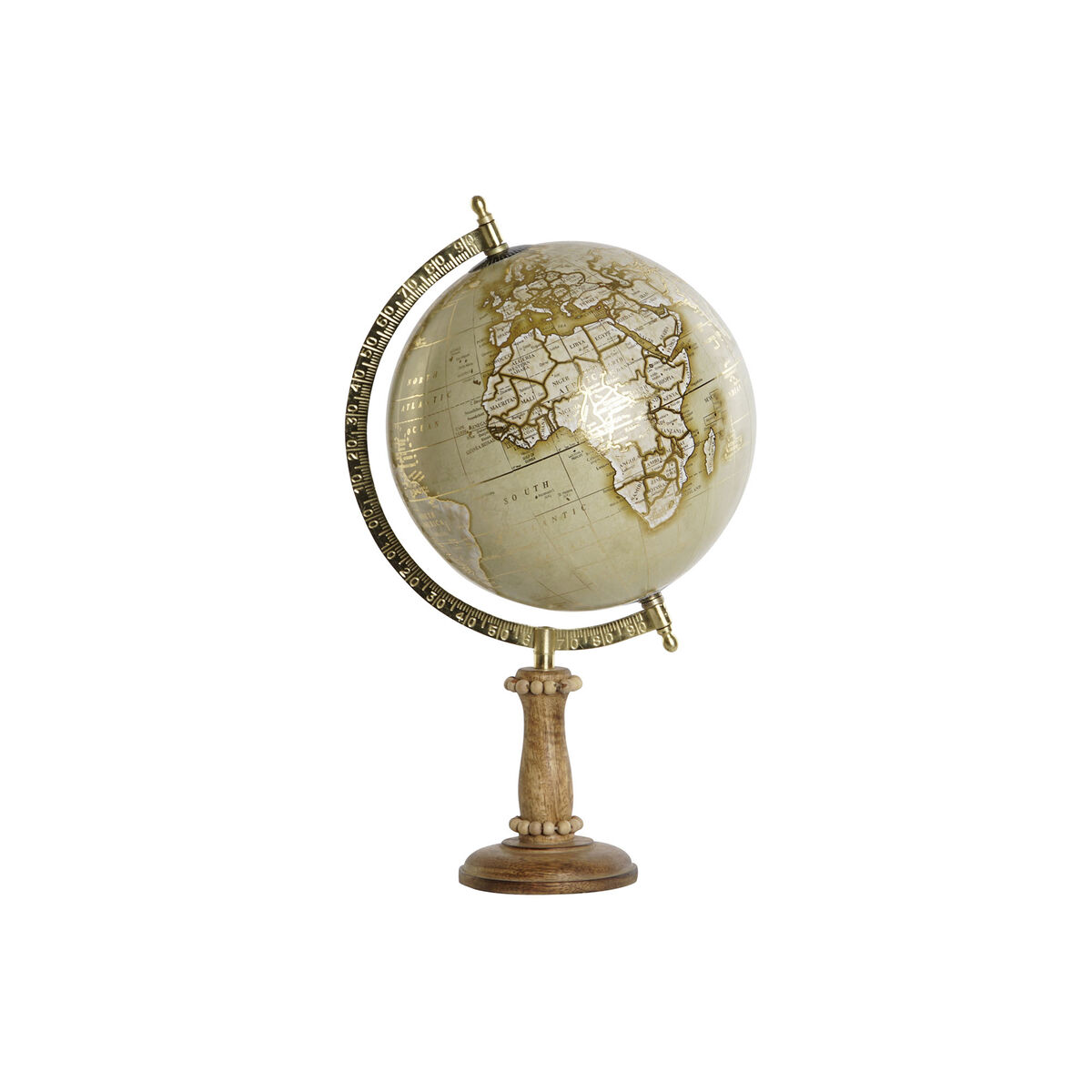 imagem de Globo Terrestre DKD Home Decor Castanho Dourado Vintage 24 x 20 x 38 cm1