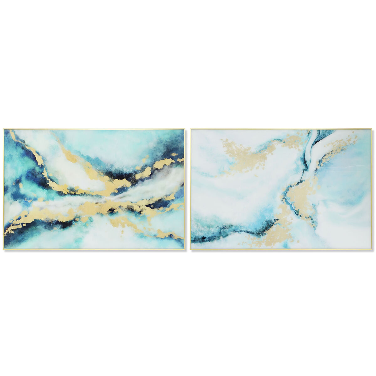 DKD Home Decor - Pintura DKD Home Decor 80 x 2,5 x 120 cm Abstrato Moderno (2 Unidades)