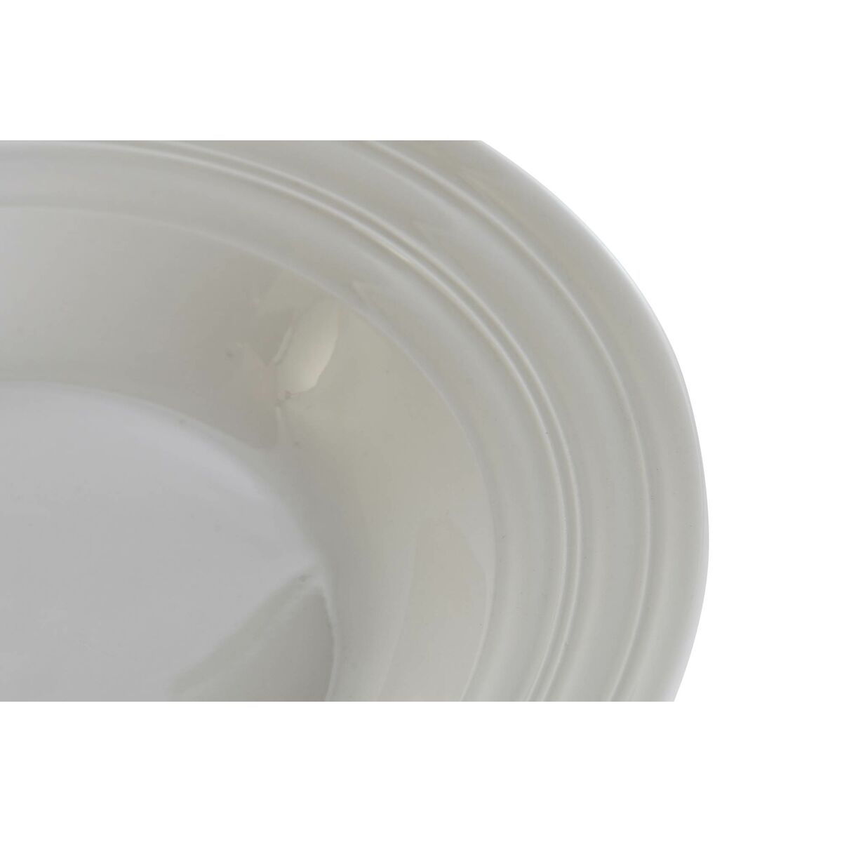 imagem de Prato Fundo DKD Home Decor Branco Porcelana 20 x 20 x 3 cm2