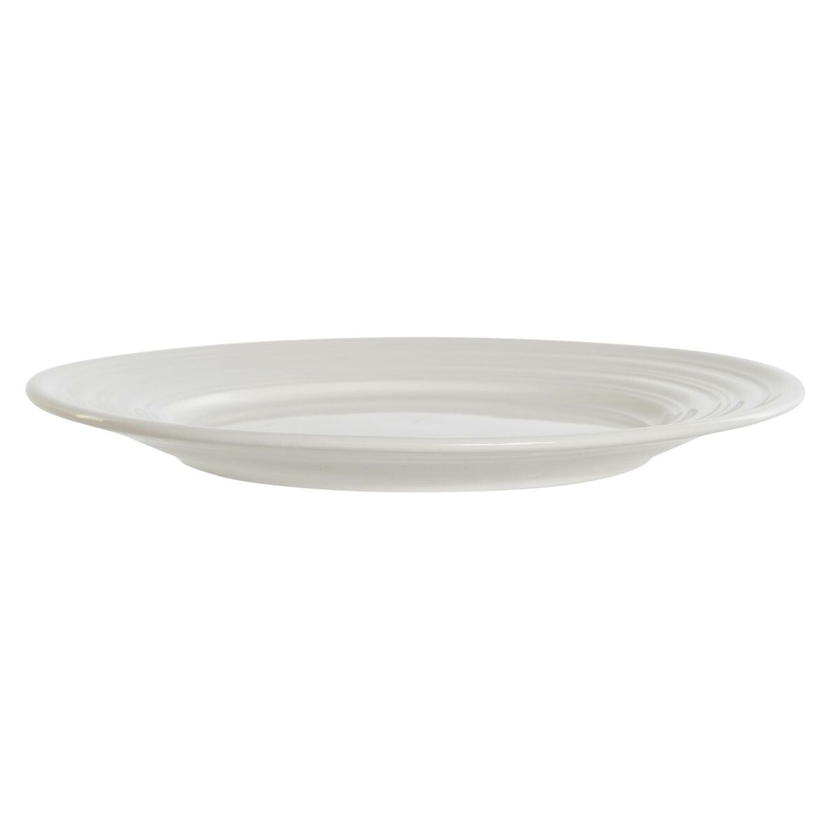 DKD Home Decor - Prato de Jantar DKD Home Decor Branco Porcelana 19 x 19 x 2 cm