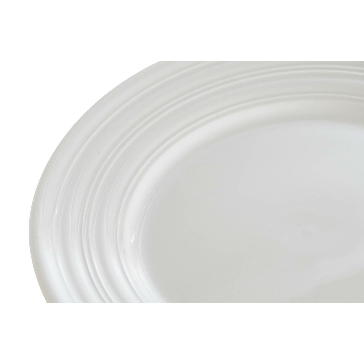 imagem de Prato de Jantar DKD Home Decor Branco Porcelana 19 x 19 x 2 cm3