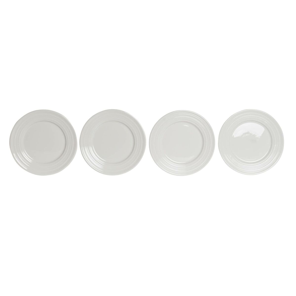 imagem de Prato de Jantar DKD Home Decor Branco Porcelana 19 x 19 x 2 cm4