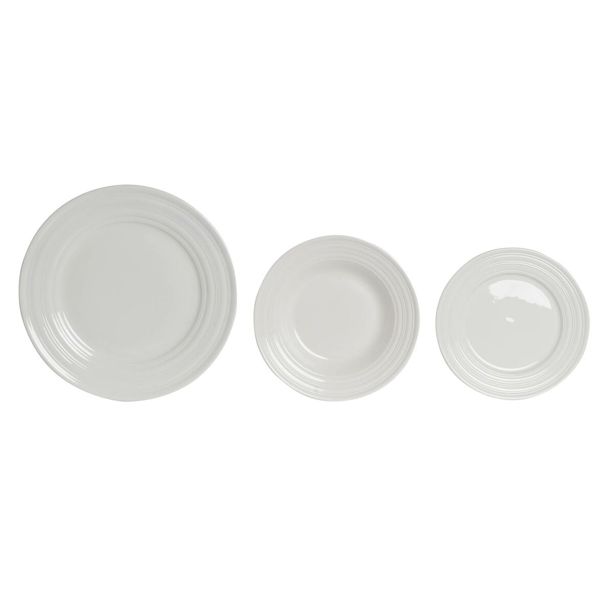 imagem de Conjunto de Louça DKD Home Decor Branco Porcelana 18 Peças2