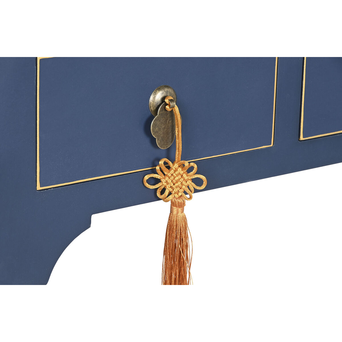 imagem de Mobiliário Auxiliar DKD Home Decor Azul Dourado Abeto Madeira MDF 96 x 26 x 80 cm5