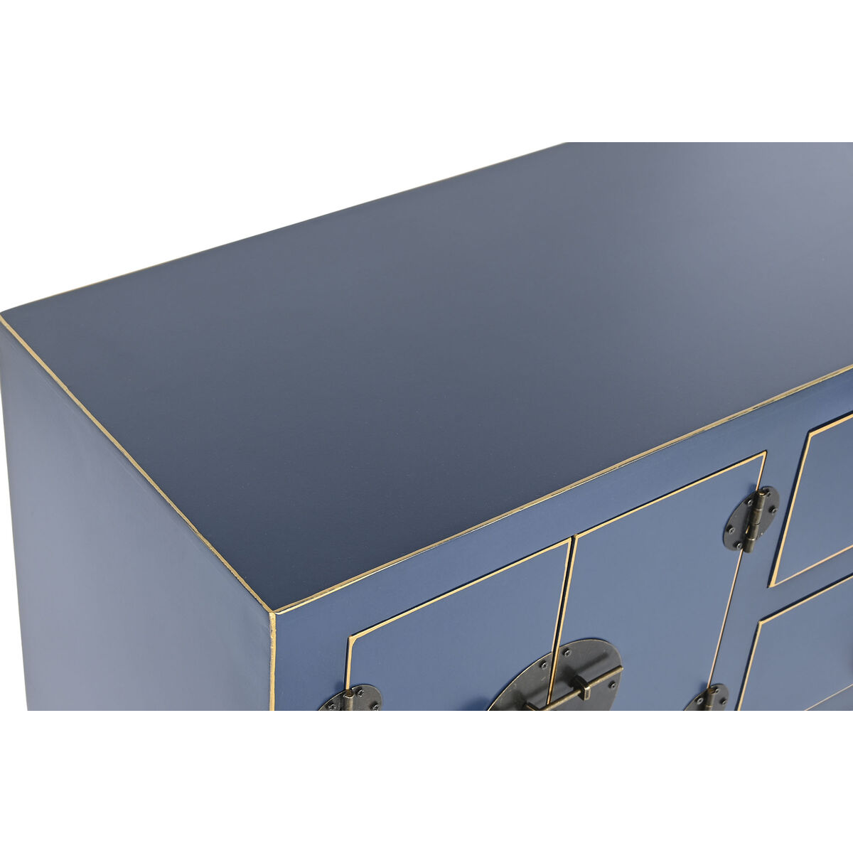 imagem de Mobiliário Auxiliar DKD Home Decor Azul Dourado Abeto Madeira MDF 63 x 26 x 83 cm2