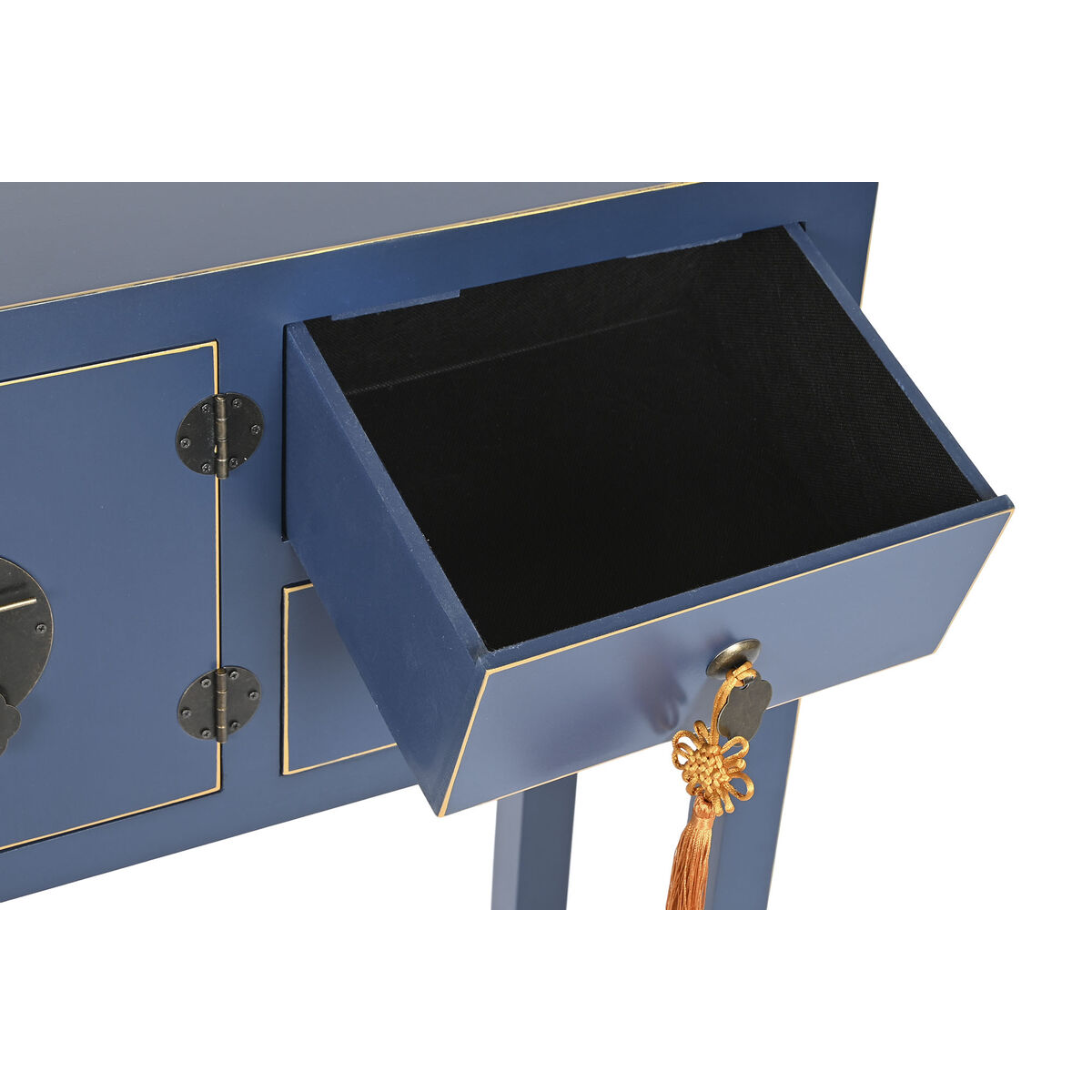 imagem de Mobiliário Auxiliar DKD Home Decor Azul Dourado Abeto Madeira MDF 63 x 26 x 83 cm5