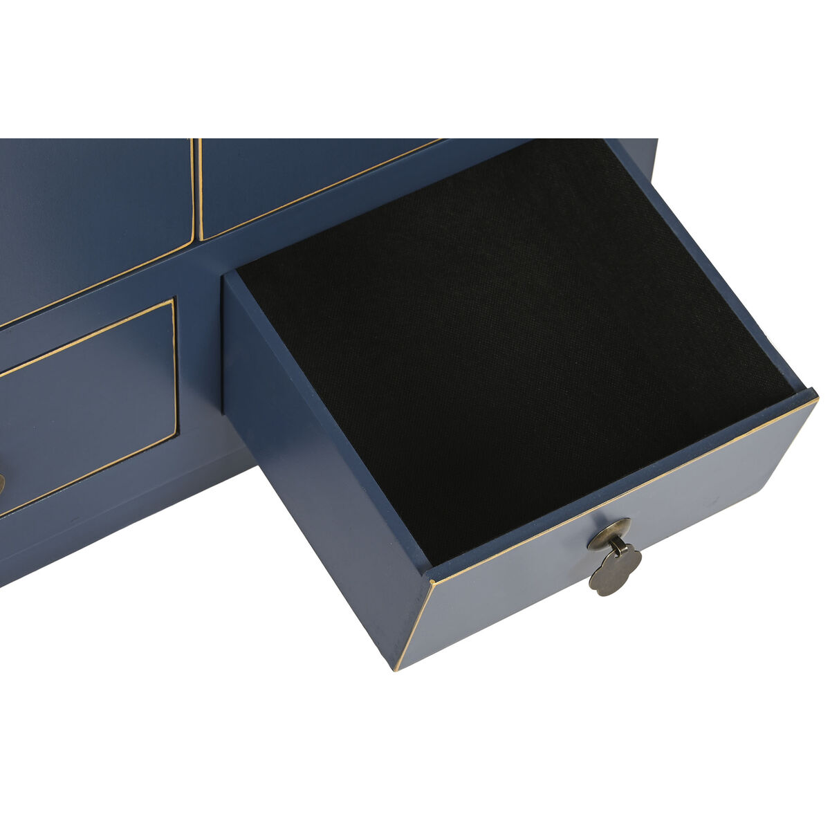 imagem de Armário DKD Home Decor Azul Dourado Abeto Madeira MDF 60 x 30 x 180 cm3