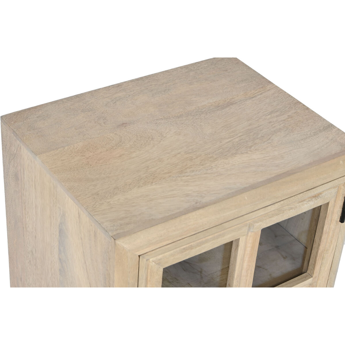 imagem de Mesa de Cabeceira Home ESPRIT Natural Cristal Madeira de mangueira 45 x 35 x 57 cm2