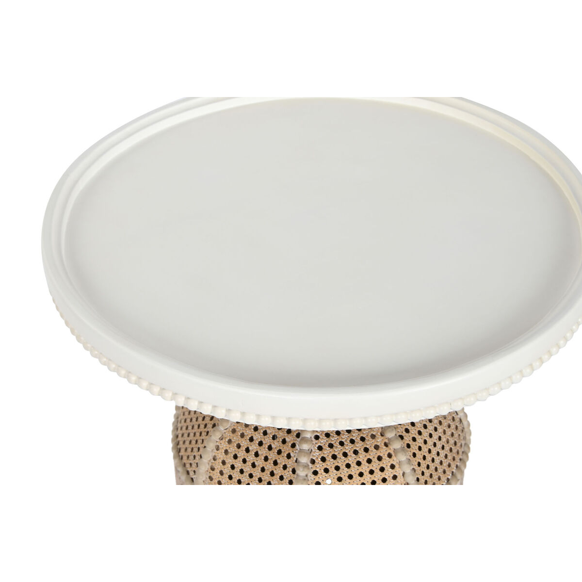 imagem de Mesa de apoio Home ESPRIT Branco Natural Abeto 60 x 60 x 56 cm2