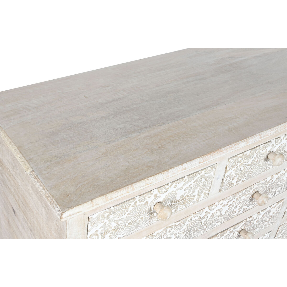 imagem de Cómoda Home ESPRIT Branco Natural Madeira de mangueira Madeira MDF 145 x 41 x 75 cm2