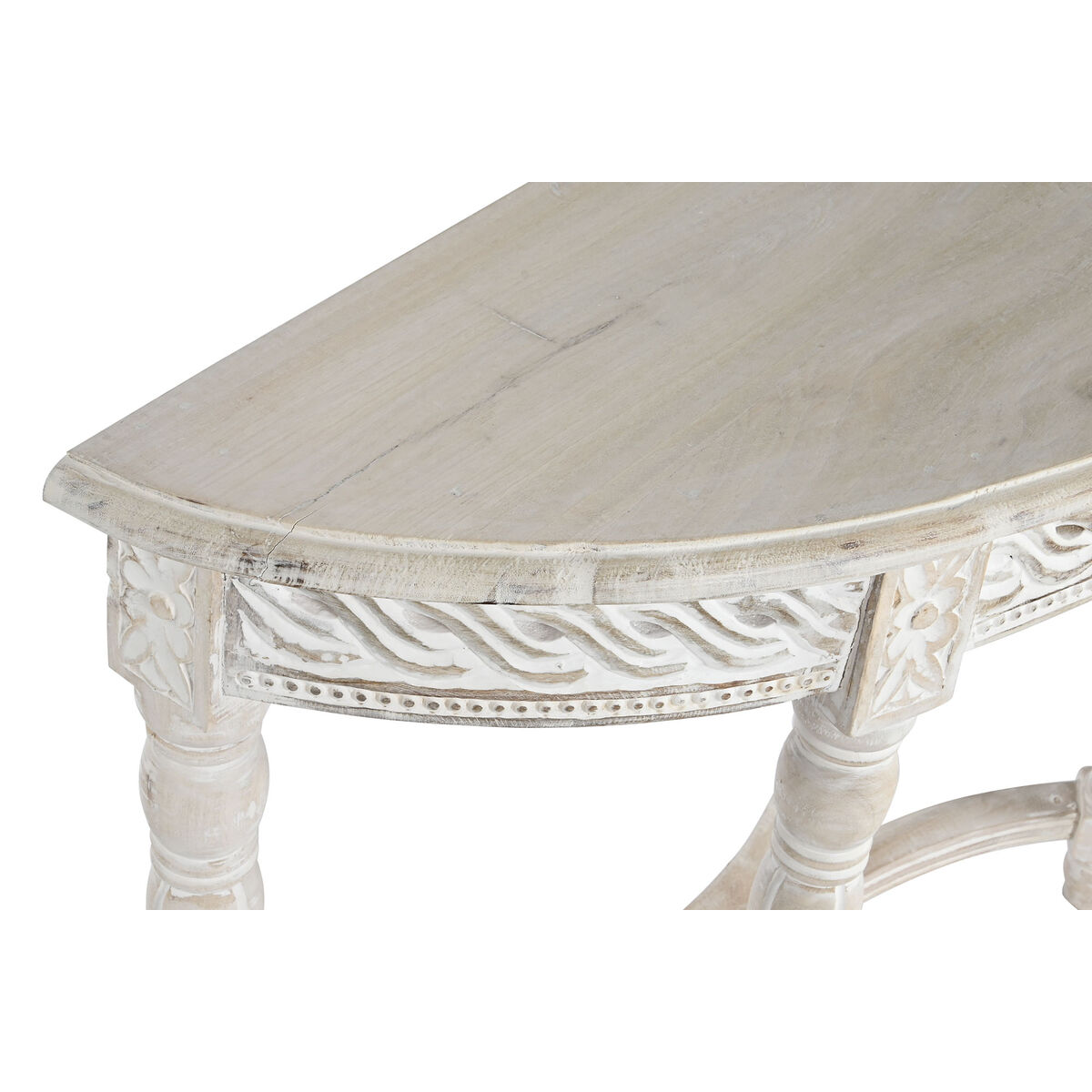 imagem de Mesa de apoio Home ESPRIT Branco Madeira de mangueira 114,3 x 38,1 x 82 cm2