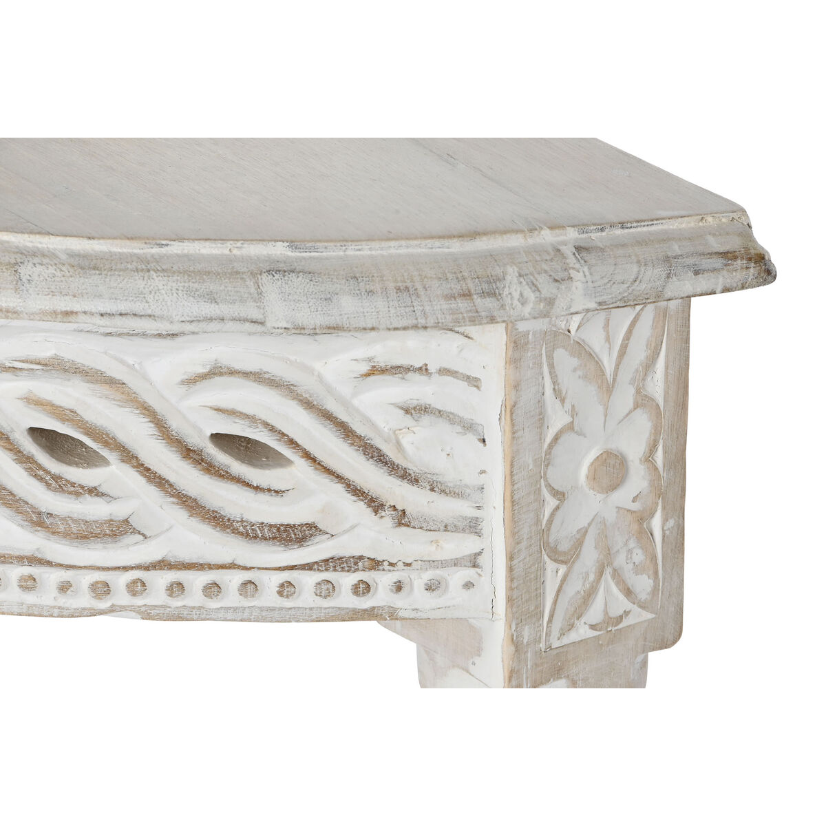 imagem de Mesa de apoio Home ESPRIT Branco Madeira de mangueira 114,3 x 38,1 x 82 cm3