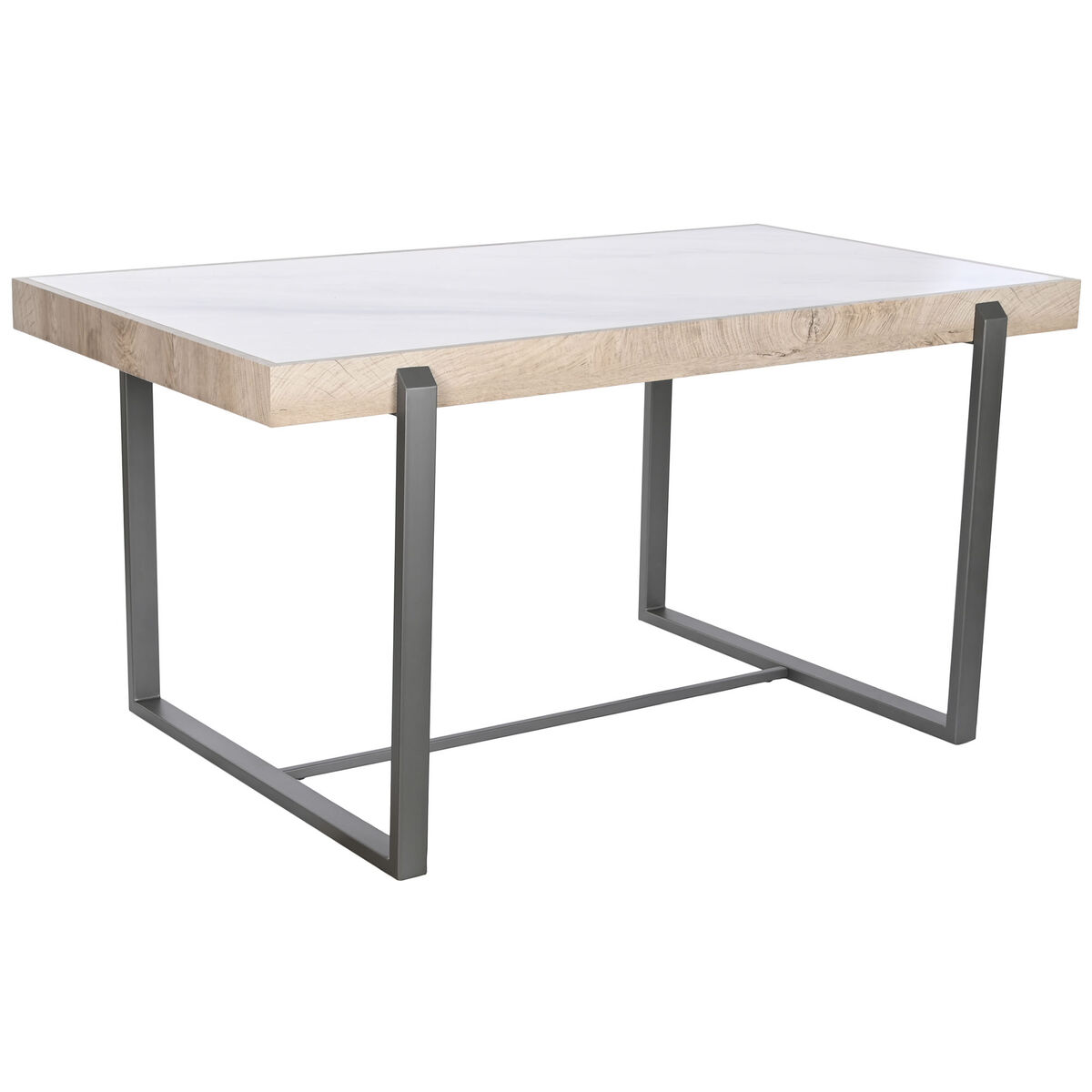 imagem de Mesa de Jantar Home ESPRIT Branco Cinzento Natural Metal 150 x 85 x 75 cm1