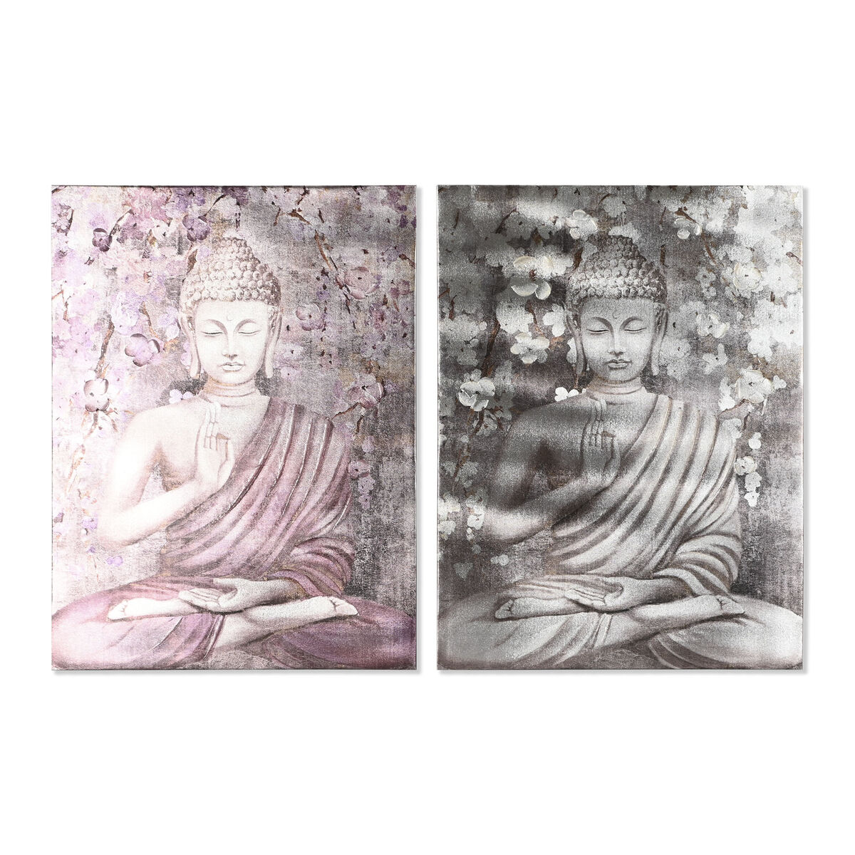 imagem de Pintura Home ESPRIT Buda Oriental 60 x 2,7 x 80 cm (2 Unidades)1