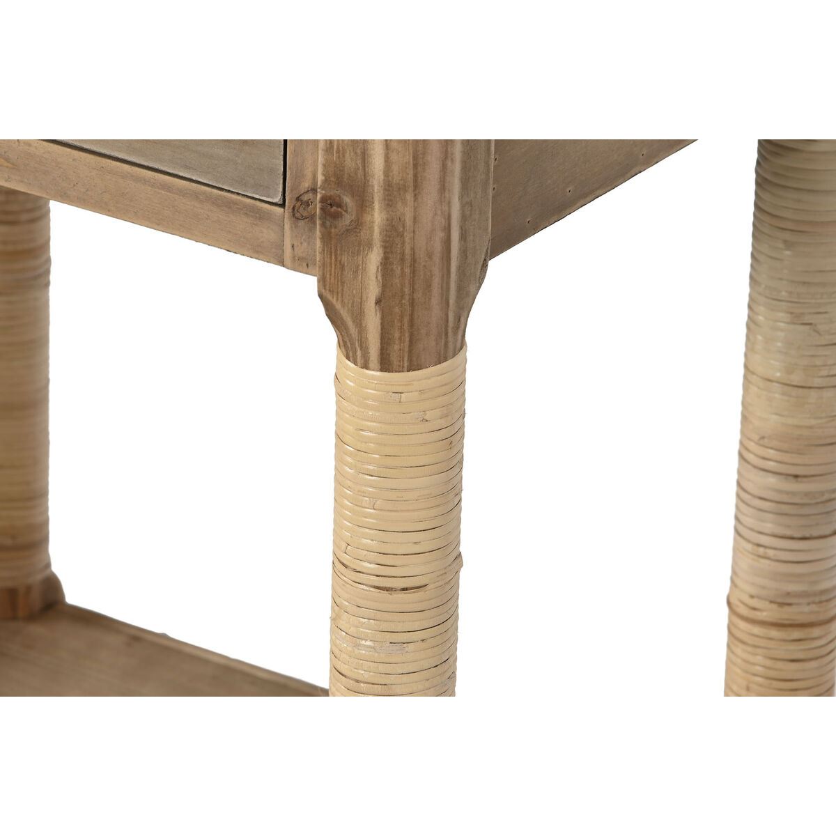 imagem de Mesa de Cabeceira Home ESPRIT Natural Marrom claro Corda Abeto 44 x 33 x 61,5 cm4