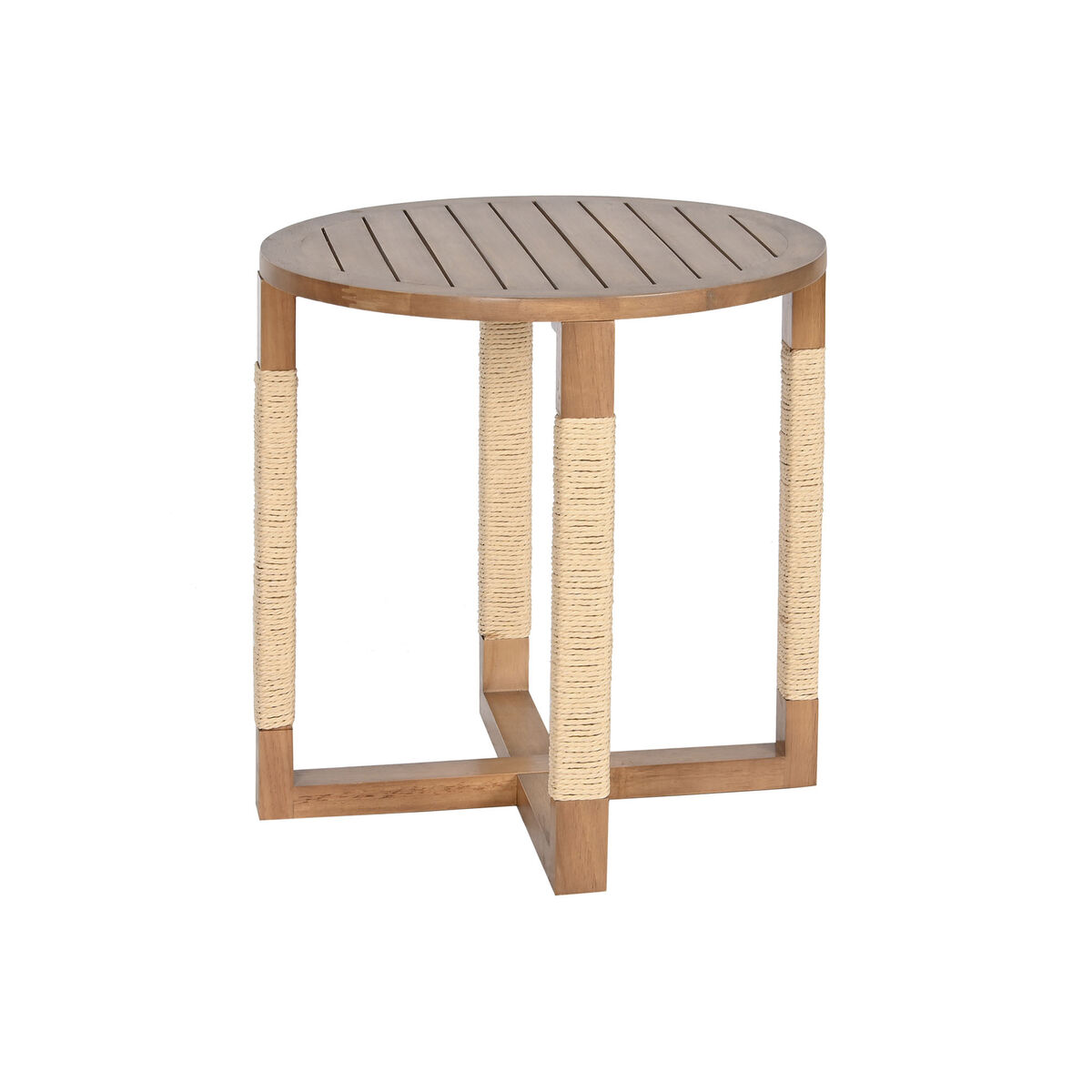 imagem de Mesa de apoio Home ESPRIT Natural Abeto Madeira MDF 48 x 48 x 50,5 cm2