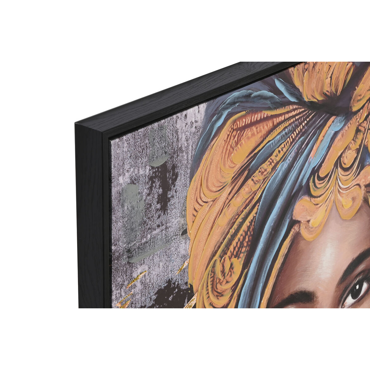 imagem de Pintura Home ESPRIT Colonial Africana 80 x 3,5 x 80 cm (2 Unidades)2