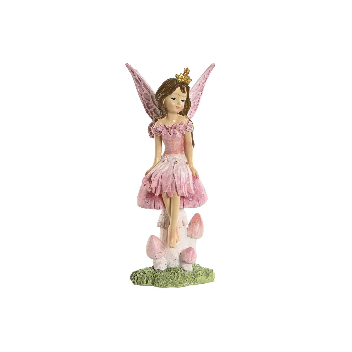 imagem de Figura Decorativa Home ESPRIT Cor de Rosa 8 x 6 x 18,5 cm1